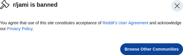 r/jami is banned